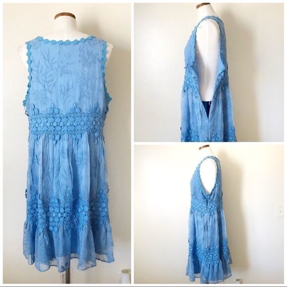 Anthropologie Ranna Gill Veronica Lace Midi Dress - Picture 6 of 9